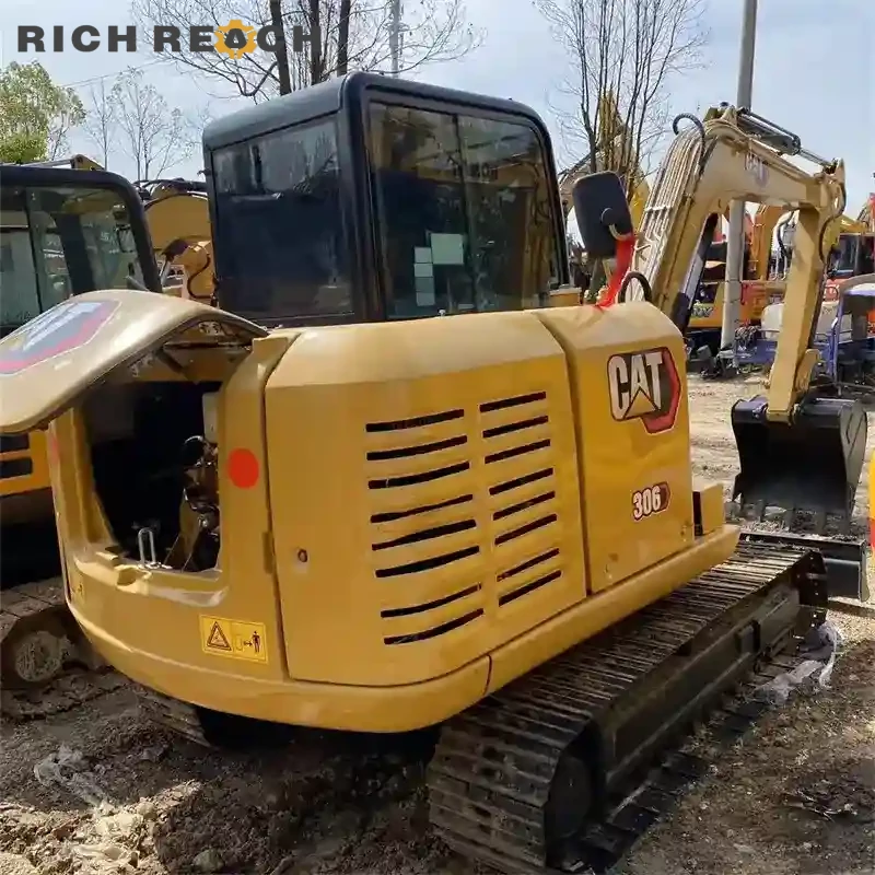 Used CAT306 mini excavator C2.4 turbo engine compact powerful USD