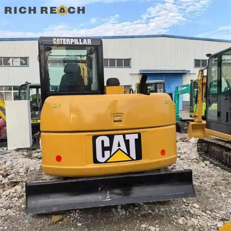 Used CAT306 mini excavator rear exhaust stack light compact USD