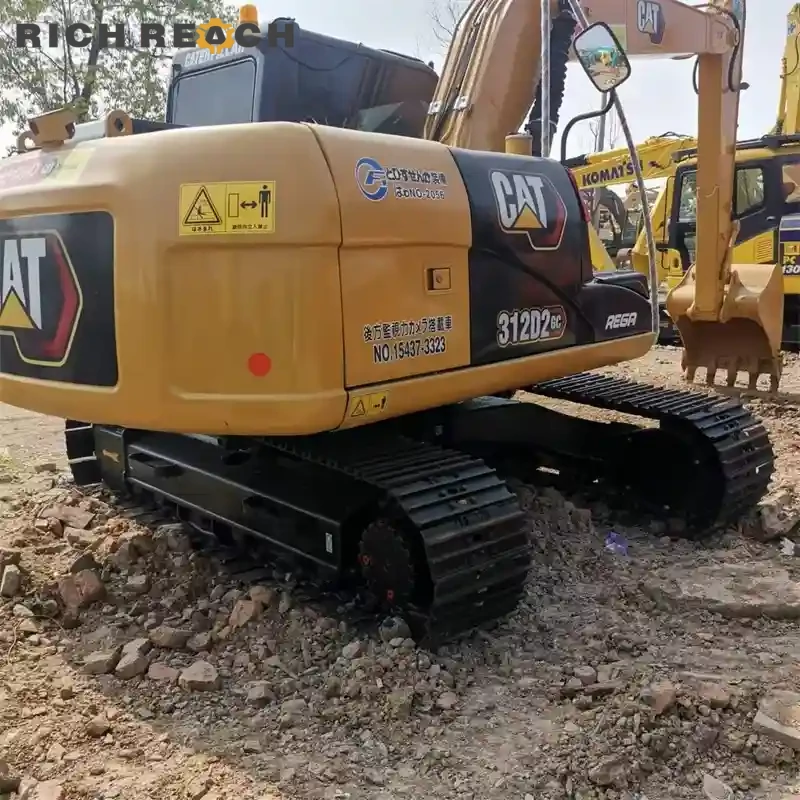 CAT312D2GC excavating stockpile used excavator USD quote