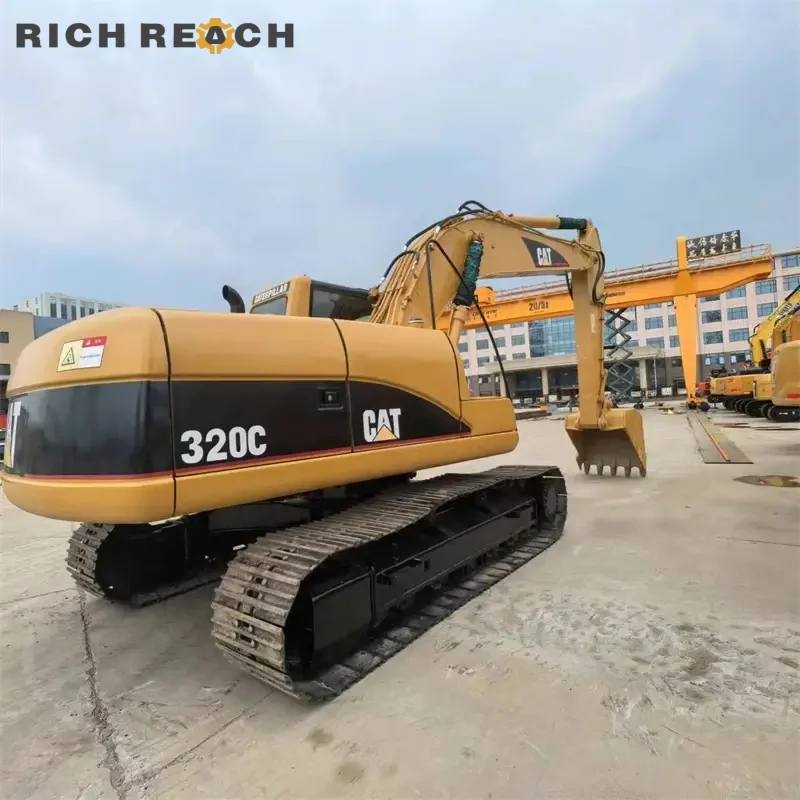CAT320C right side pump compartment used excavator for sale USD