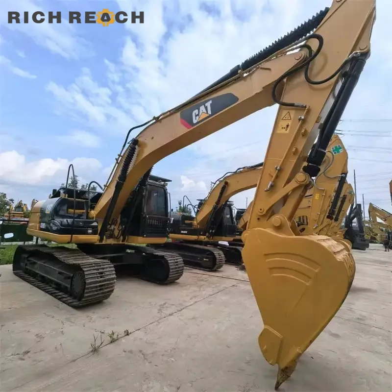 CAT320D2L cab interior joysticks display used excavator USD