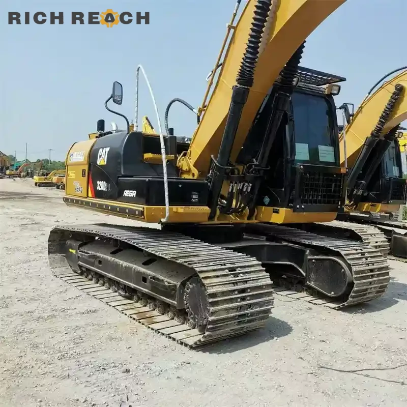 Used CAT320D2L excavating deep trench long track USD sale