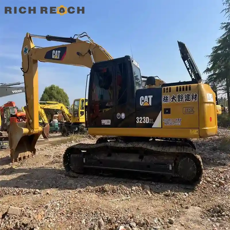 Used CAT323D2L front heavy boom powerful stable USD