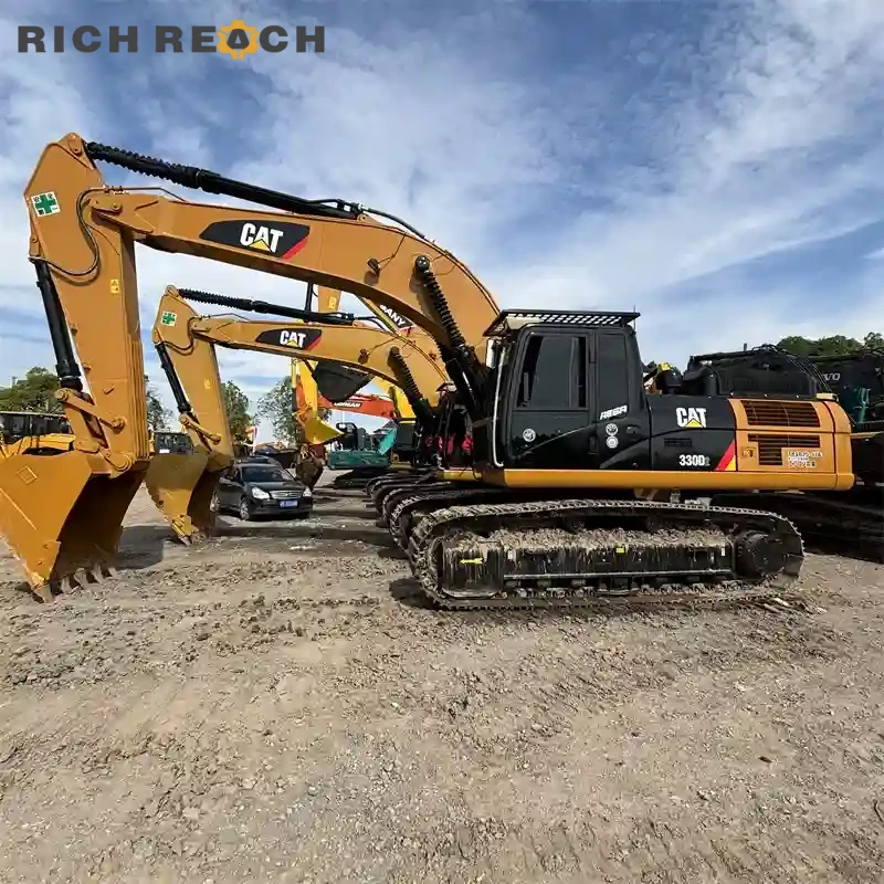 Used CAT330D2 left side long track mass excavation USD