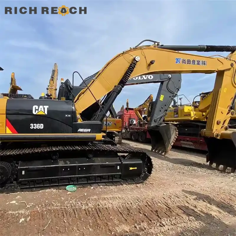 CAT336D loading rock truck used excavator USD sale