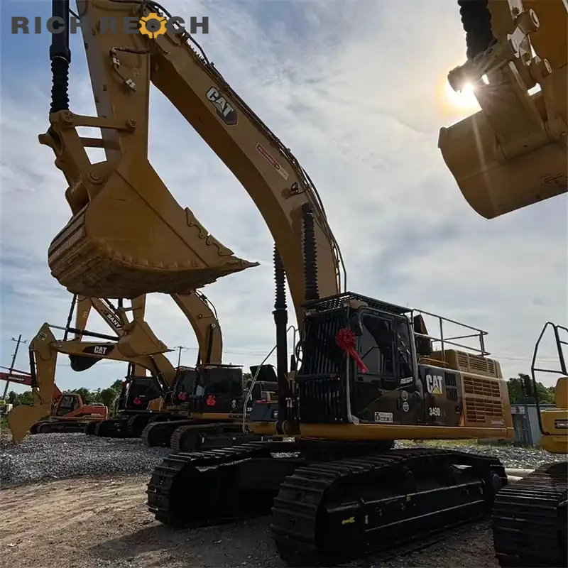 Used CAT349D2L front massive boom mining heavy earthmoving USD