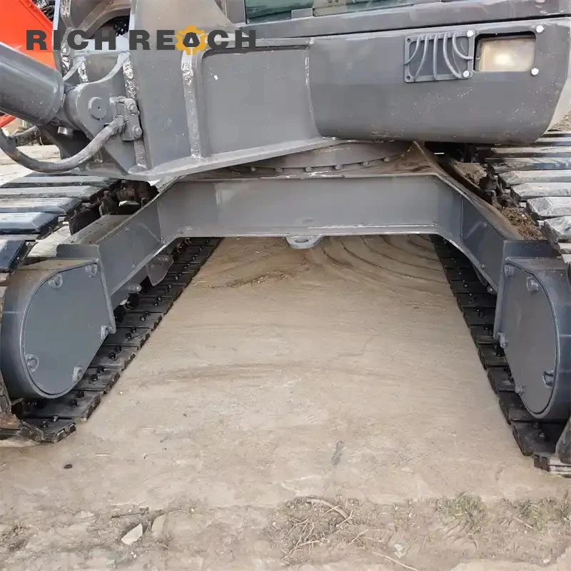 Used Doosan DX60-9C compact excavator – left side with retractable tracks, efficient mini excavator get USD quote