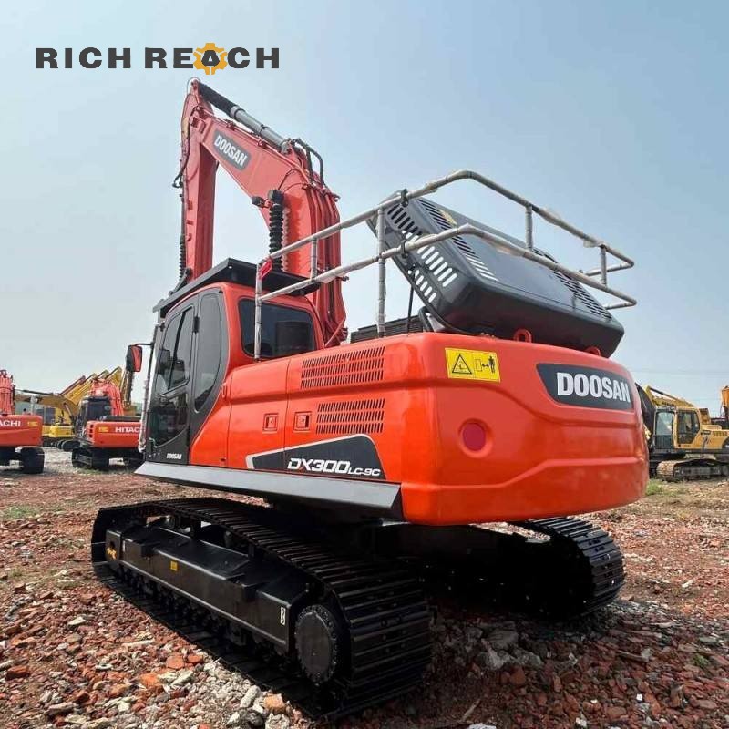 Bucket attachment of a 2023 Doosan DX300 excavator, $41,000 heavy equipment for sale