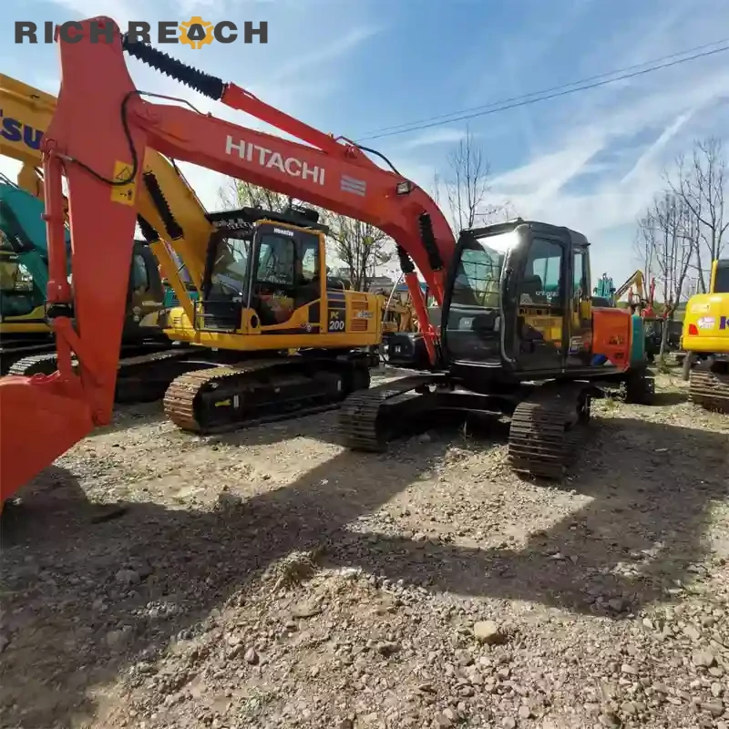 Used Hitachi ZAXIS 120 excavator – bottom rollers and track guard