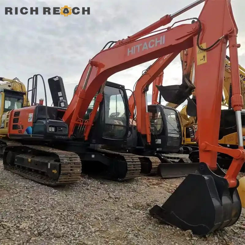 Used Hitachi ZAXIS 120 excavator – counterweight lifting hooks