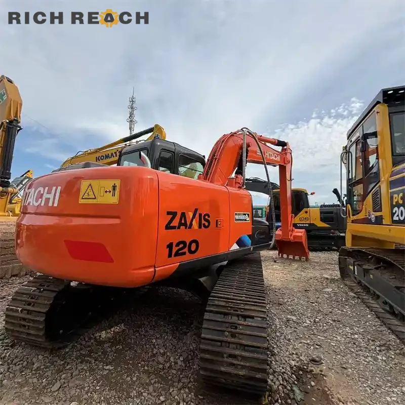 Used Hitachi ZAXIS 120 excavator – front straight boom configuration