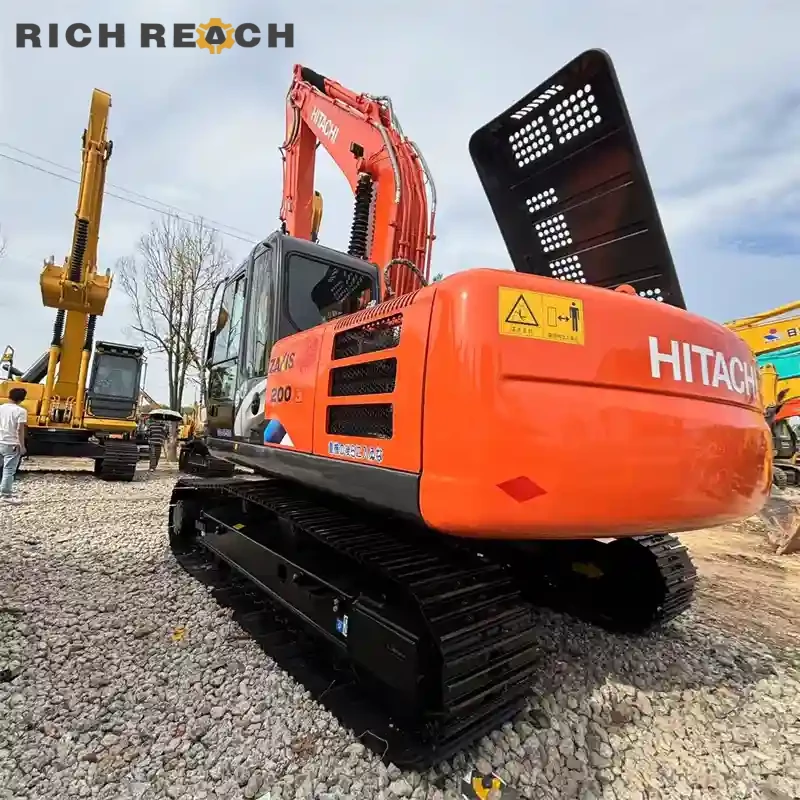 Used Hitachi ZAXIS 200 excavator – swing motor and reducer – smooth rotation for trenching