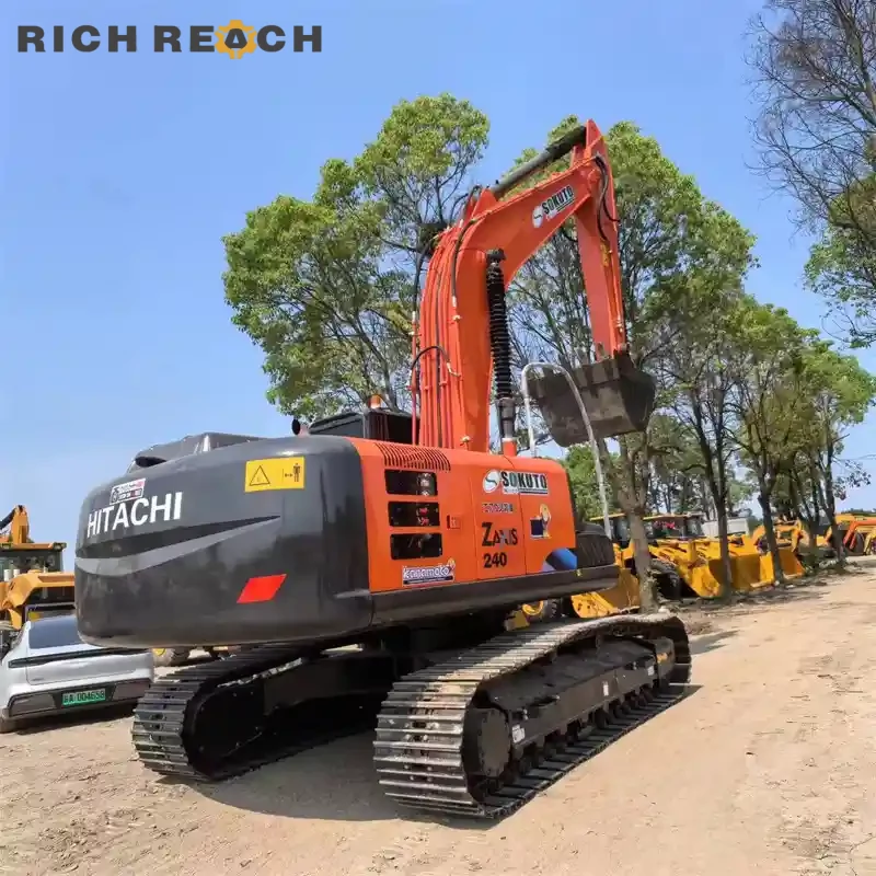 Isuzu 6HK1 engine in a used Hitachi ZAXIS 240 excavator with great power