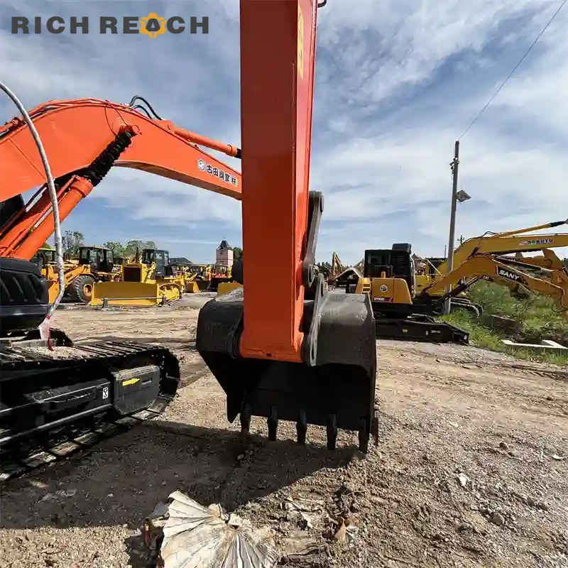 Engine bay turbo and piping of a used Hitachi ZAXIS 240 excavator for sale