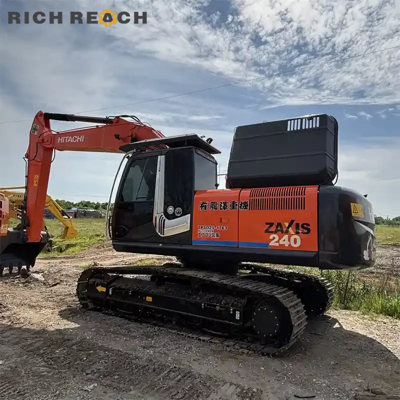Front reinforced boom of a used Hitachi ZAXIS 240 excavator for sale