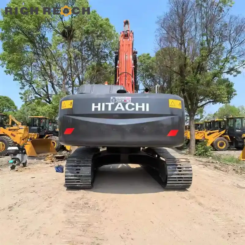 Used Hitachi ZAXIS 240 excavator quarry loading - low fuel burn