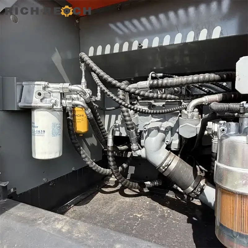 Rear three-quarter view of a used Hitachi ZAXIS 240 excavator