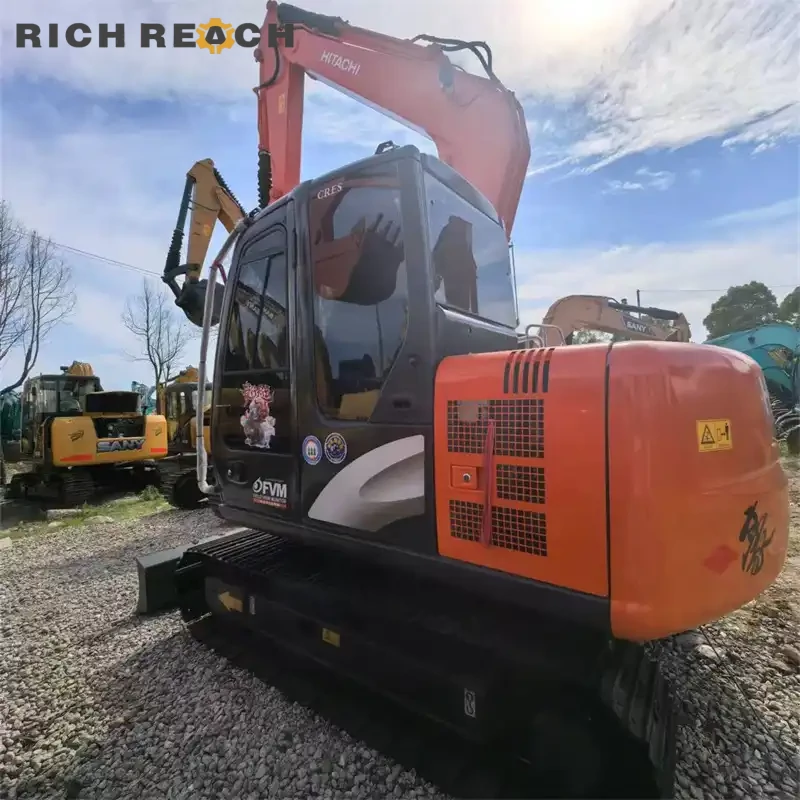 Left side boom offset on a used Hitachi ZAXIS 70 excavator, low hour machine