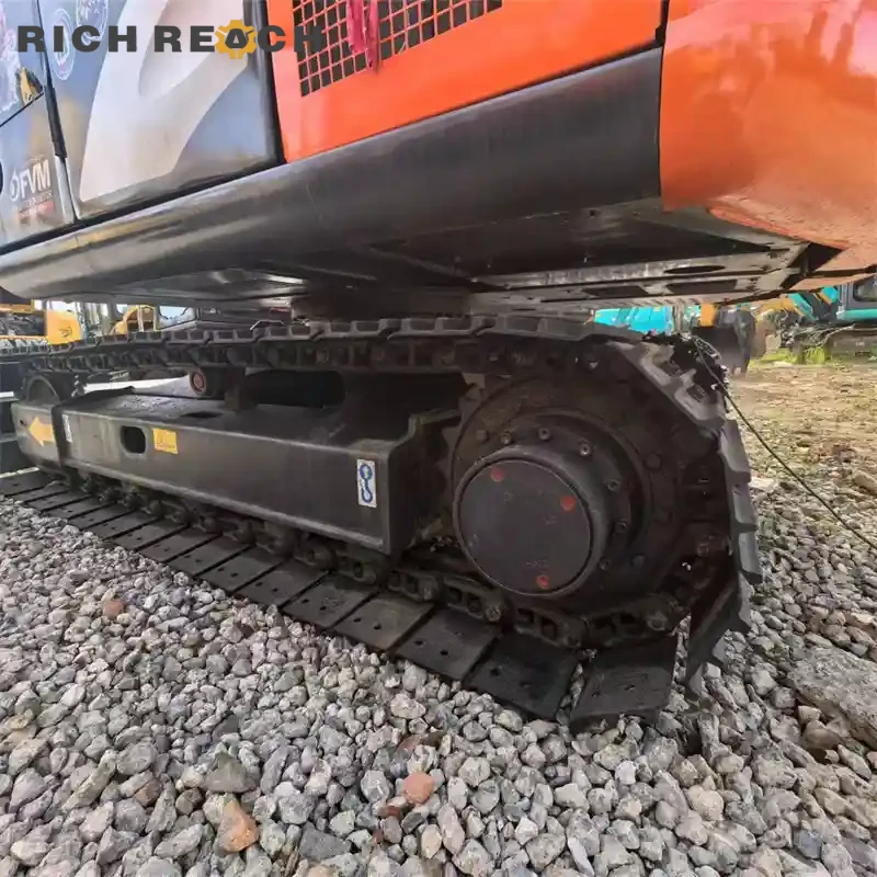 Right side control valve access on a used Hitachi ZAXIS 70 excavator, low hours
