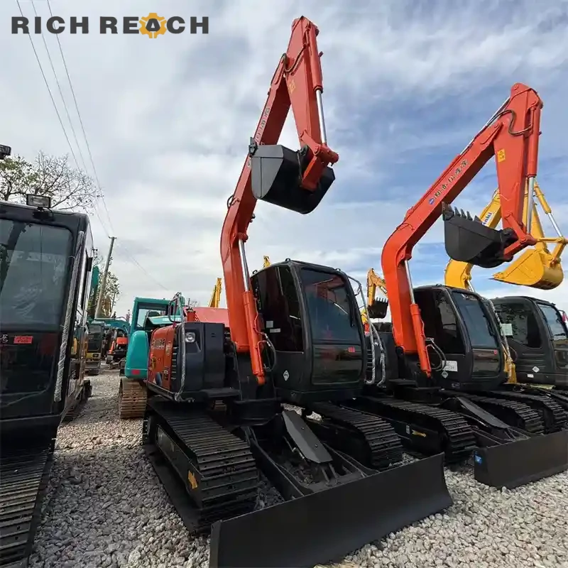 Sprocket and final drive on a used Hitachi ZAXIS 70 crawler excavator, low hours