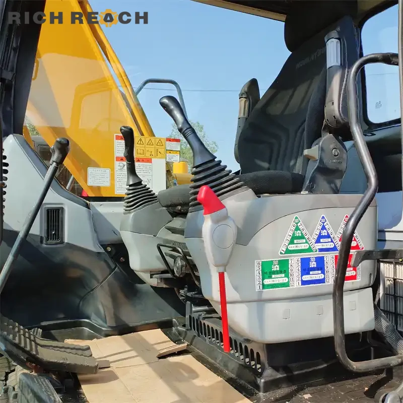 Right side fuel tank of a used Komatsu PC110 excavator, great condition, low hours