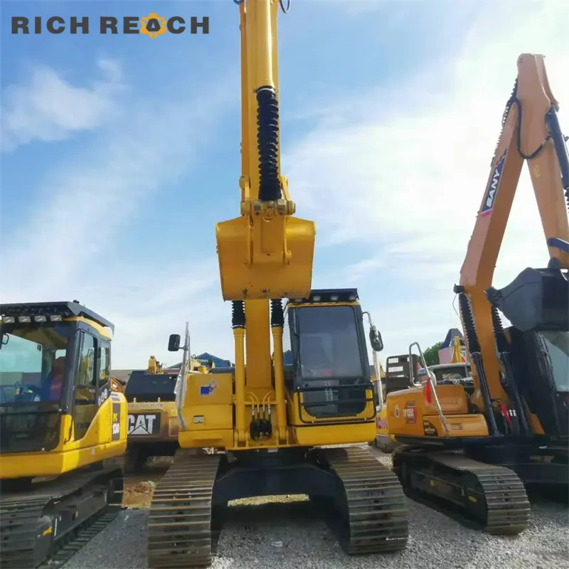 Used Komatsu PC160 excavator cab interior and interior wear condition, priced in USD