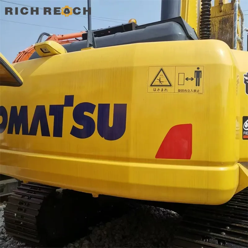 Komatsu SAA6D107 engine in a used Komatsu PC200 excavator