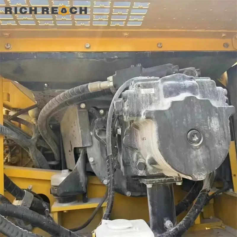 Front three-quarter view of a used Komatsu PC450LC – low-hour crawler excavator for sale, ready for global shipping from Richreach