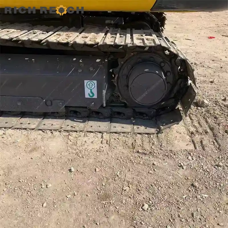 Front blade and boom assembly of a used Komatsu PC56 excavator – great value second-hand crawler excavator