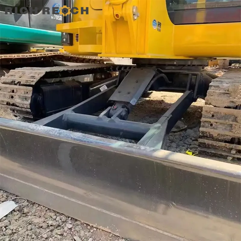 Rear counterweight of a used Komatsu PC56 excavator – durable compact crawler excavator, great value USD price