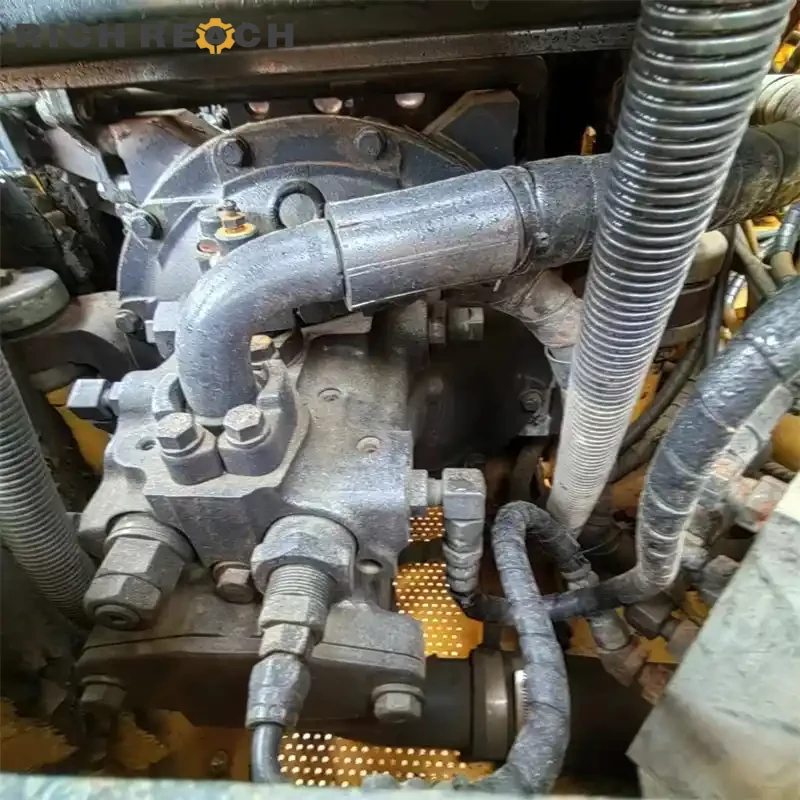 Reliable Komatsu 4D88 engine compartment of a used Komatsu PC60 excavator – low hours