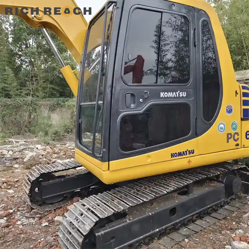 Used Komatsu PC60 excavator working on landscaping and earthmoving tasks – reliable