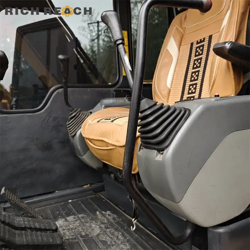 Track adjuster and idler wheel on a used Komatsu PC60 excavator – ready to work