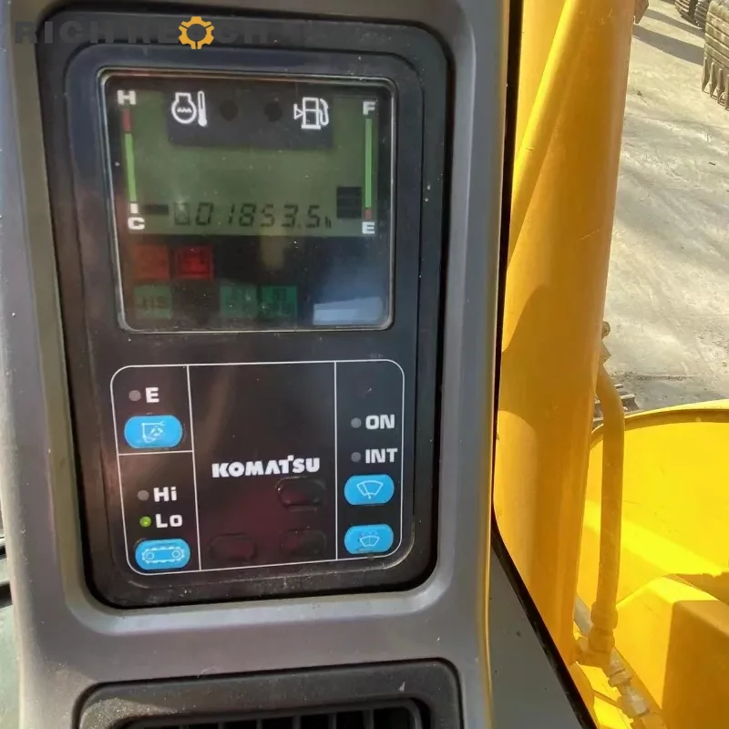 Used Komatsu PC78 excavator cab with armrest and joystick – comfortable operation