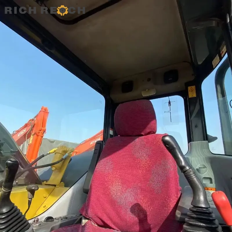 Used Komatsu PC78 excavator digging a deep trench – crawler excavator for sale