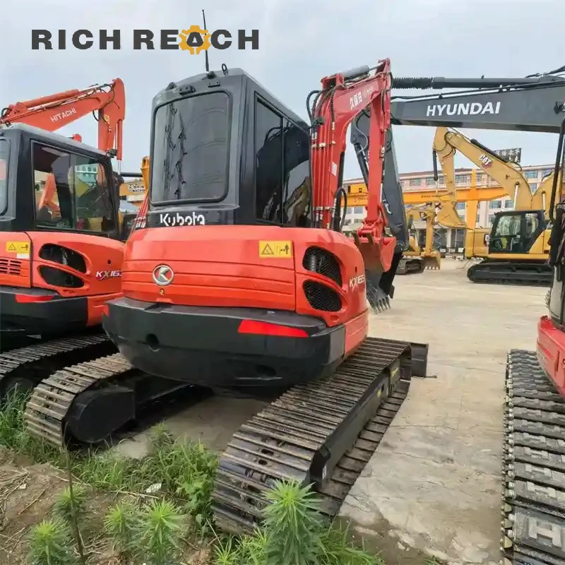 Used Kubota 165 excavator front reinforced boom and arm – more power, same compact size, request a demo