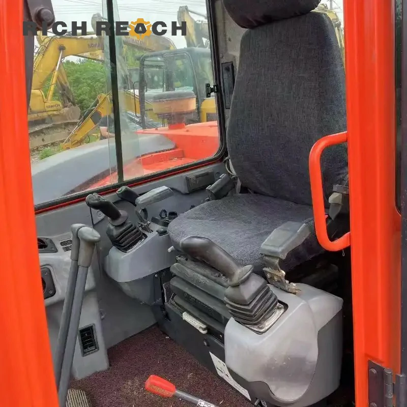 Right side fuel filler neck on a used Kubota 185-3 excavator