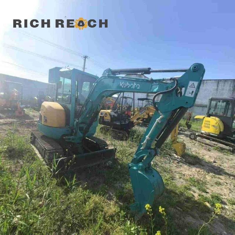 Side profile of a used 2025 Kubota U-30 excavator showing boom and arm, second hand mini excavator, $16,667 – Richreach