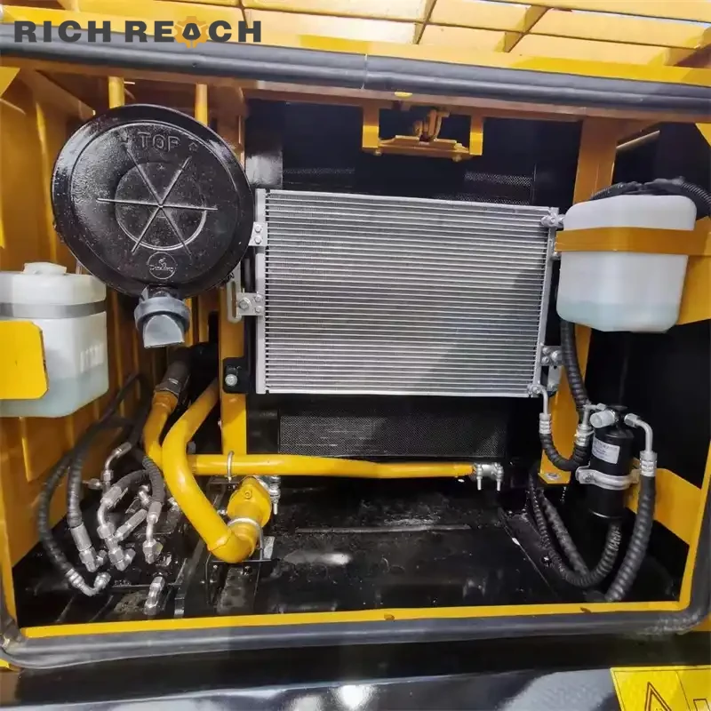 Quick coupler and hydraulic hoses on a used Sany 135C Pro excavator