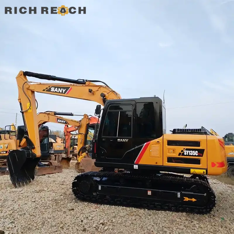 Sprocket and final drive of a used Sany 135C Pro excavator for sale