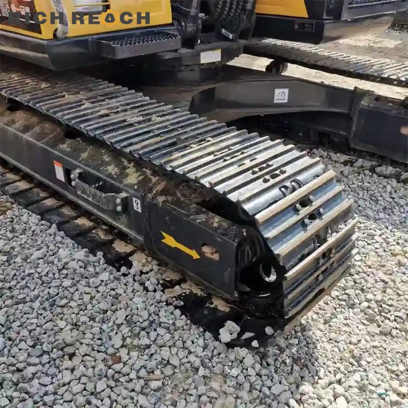 Front three-quarter view of a used Sany 135C excavator