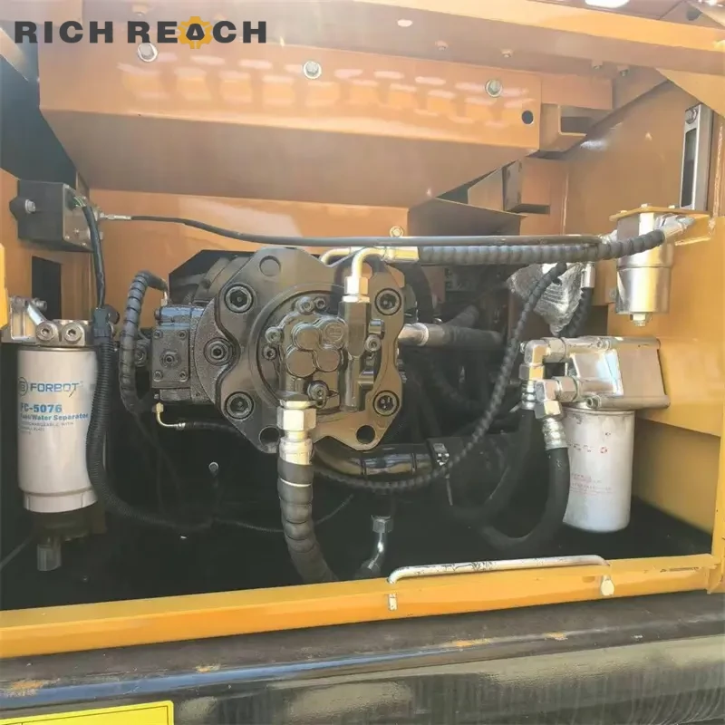 Used Sany 235C excavator working on stockpile rehandle low hours great value