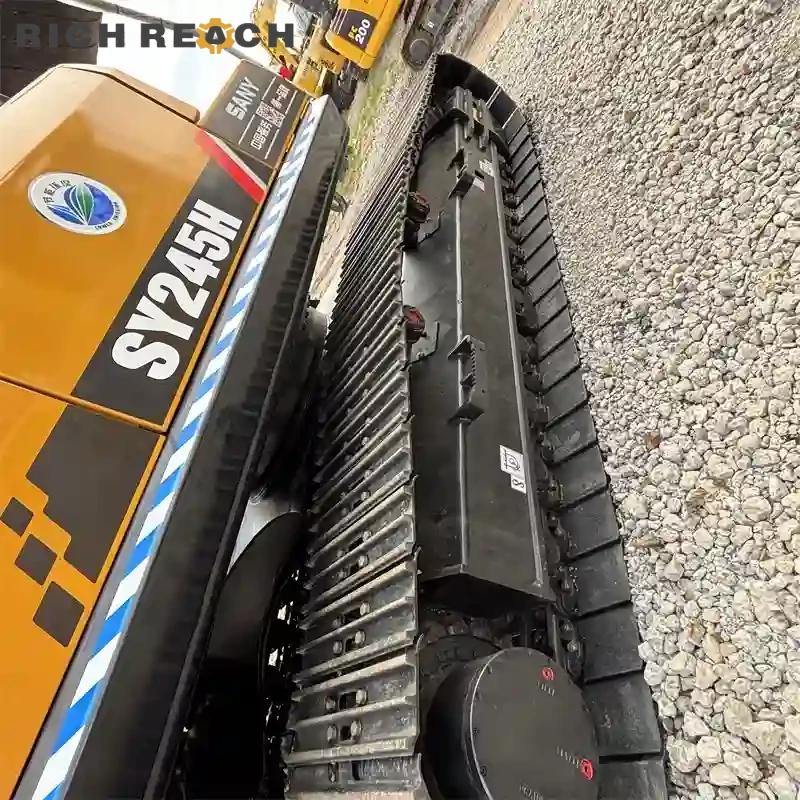 Track chain with rock guard – used Sany 245H excavator for sale, priced in USD, fast quote