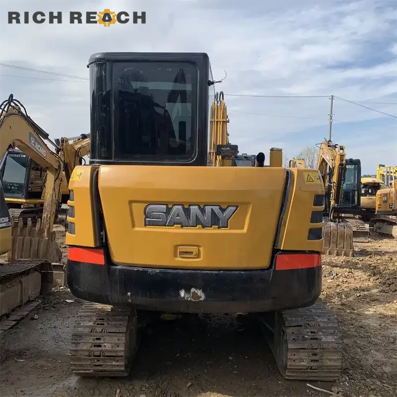 Used Sany 60C Pro excavator arm cylinder rod and grease fittings – second hand Sany mini excavator