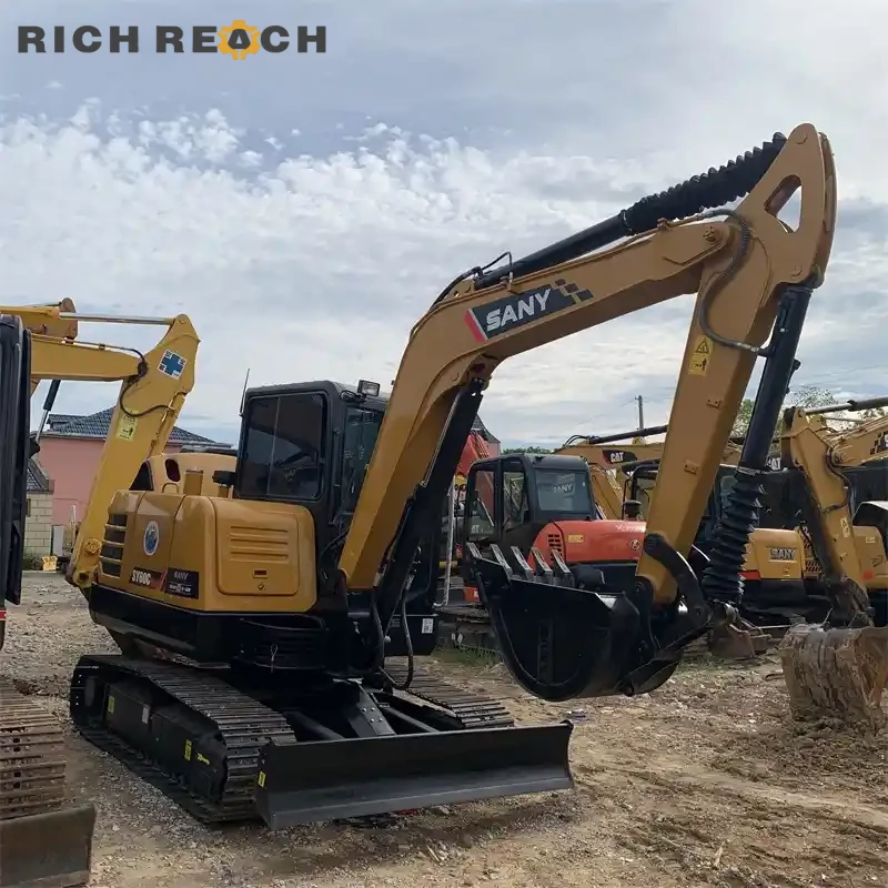 Used Sany 60C Pro excavator arm pin and bushing condition – reliable used excavator