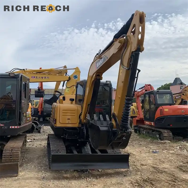 Used Sany 60C Pro excavator dozer blade cylinder and hose – versatile grading