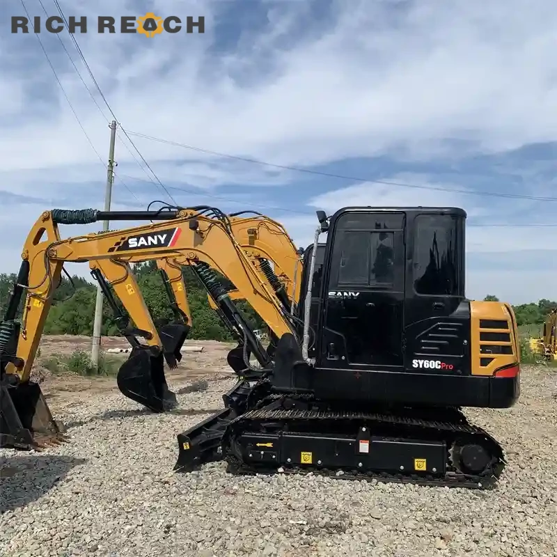 Used Sany 60C Pro excavator Kubota V2607 engine – reliable power, low emissions