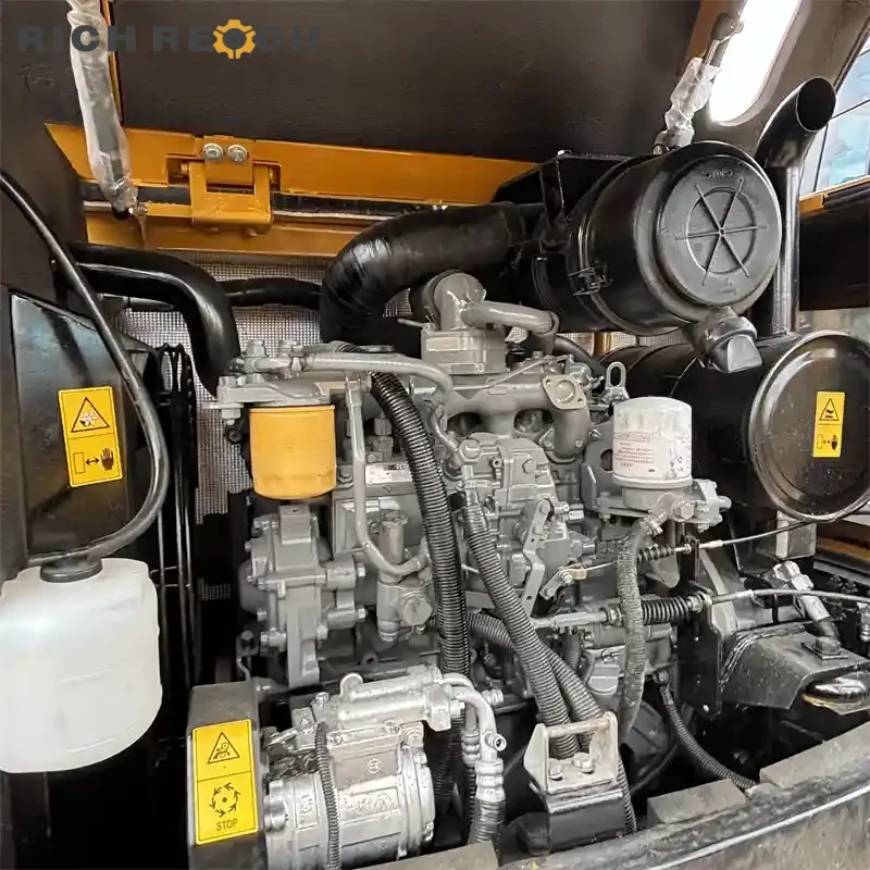 Used Sany 60C Pro excavator grading parking lot – smooth hydraulic control