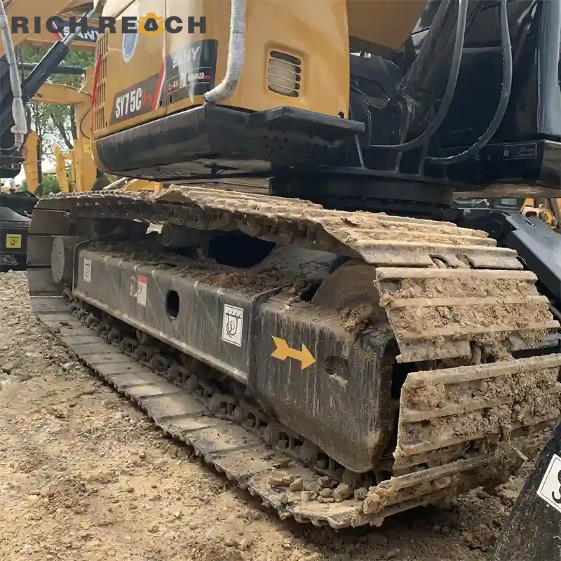 Used Sany 75C Pro excavator exhaust stack and muffler – low emission system