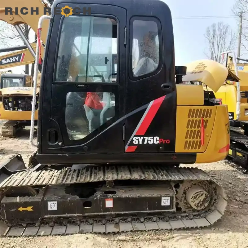 Used Sany 75C Pro excavator front Pro-boom – reinforced structure for heavy work